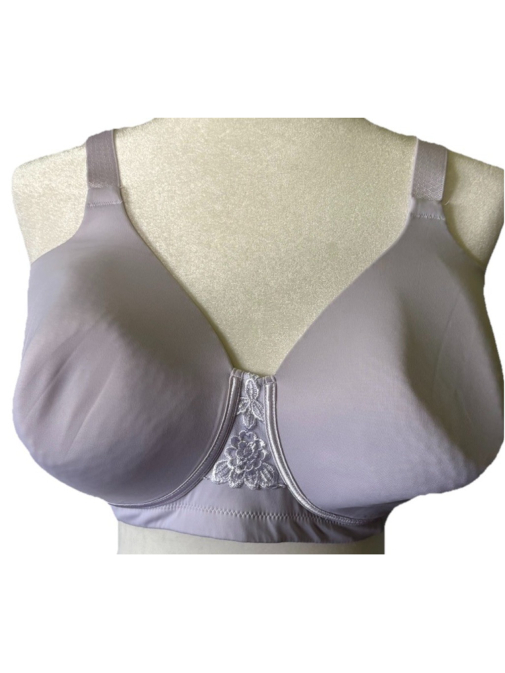 Vanity Fair 71380 Beauty Back Full Figure Wirefree Bra 38DDD White Excellent
